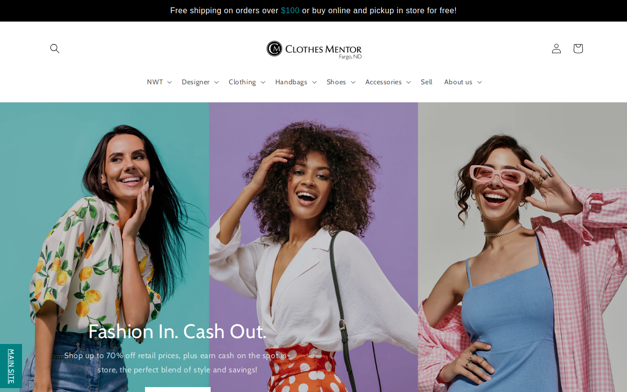 Clothes Mentor Fargo, ND website preview