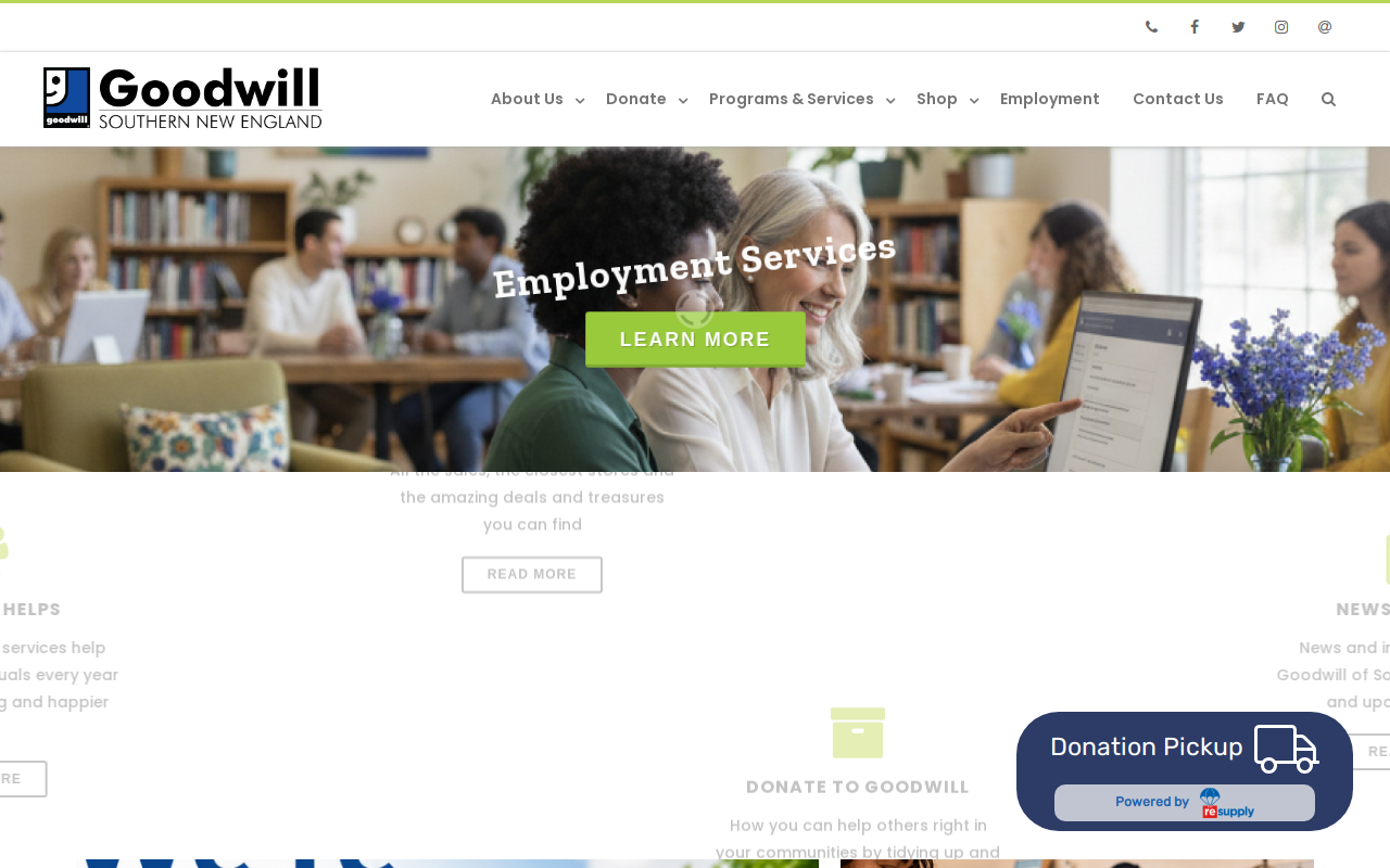 Goodwill website preview