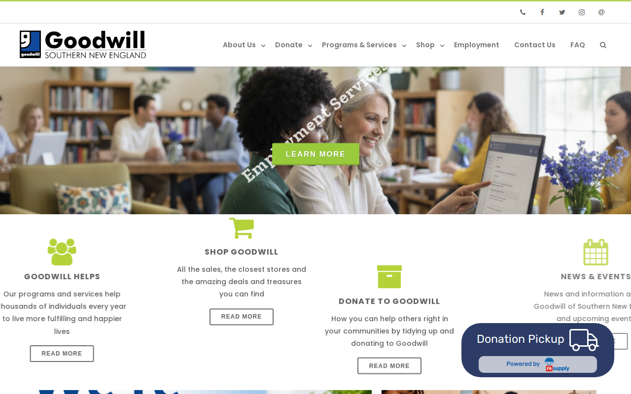 Goodwill Warwick Store And Donation Center website preview
