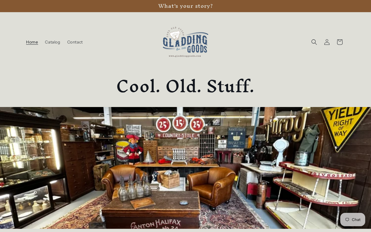 Gladding Goods website preview