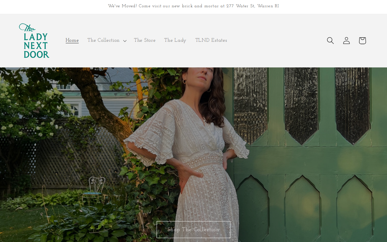 The Lady Next Door website preview