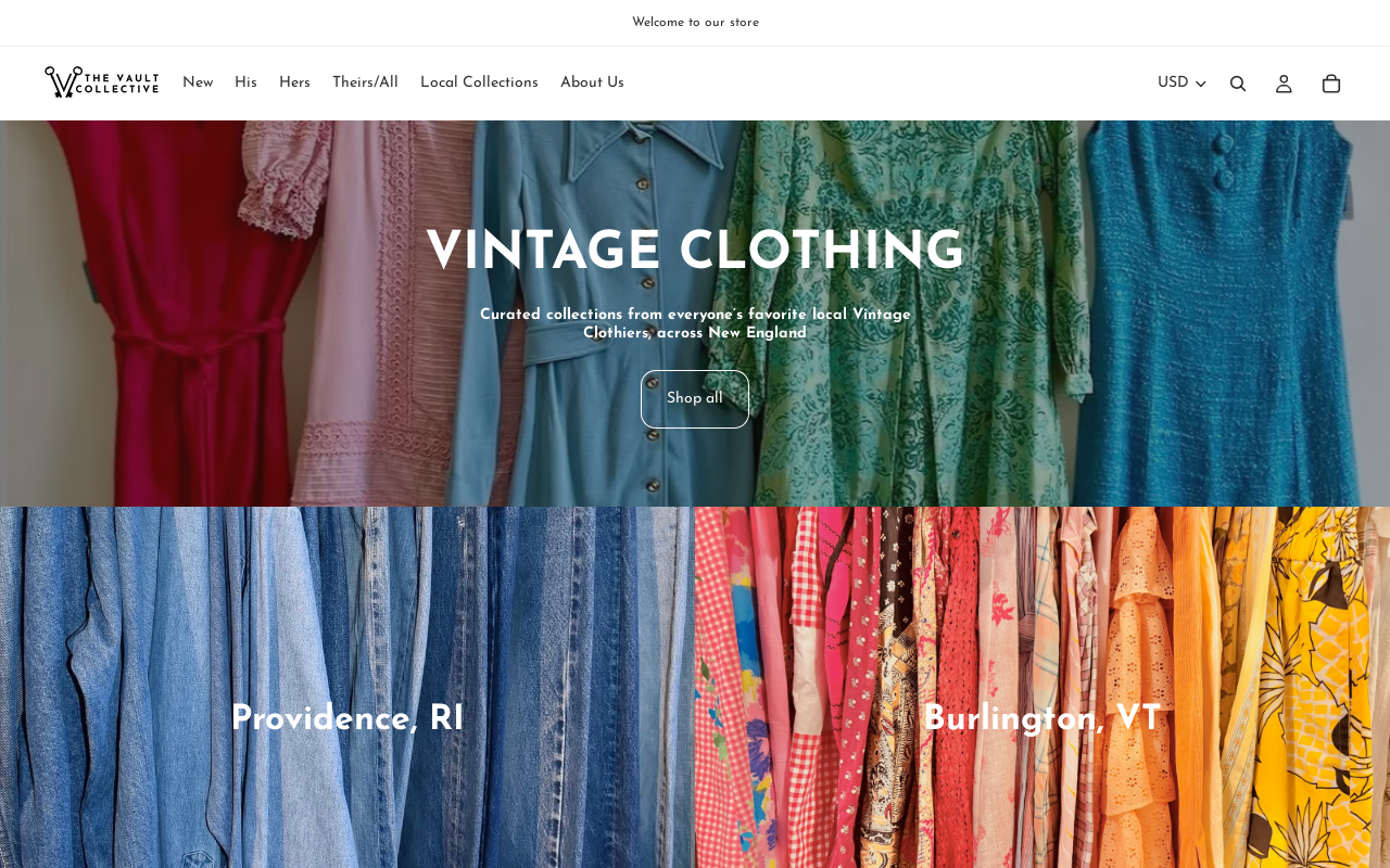The Vault Collective website preview