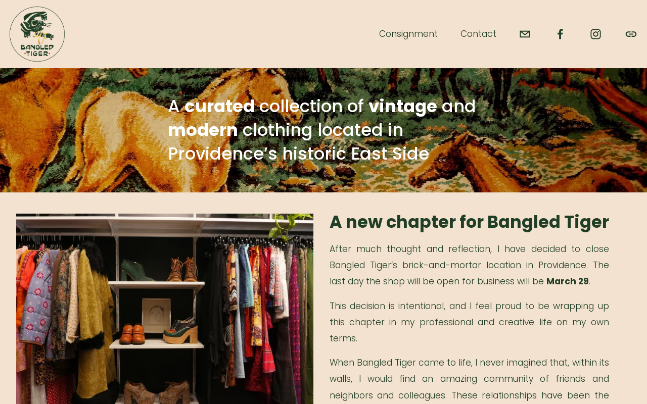 Bangled Tiger website preview