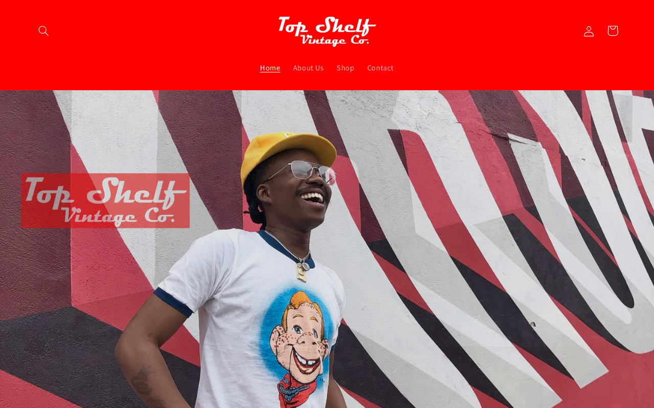 Top Shelf Vintage Co. website preview