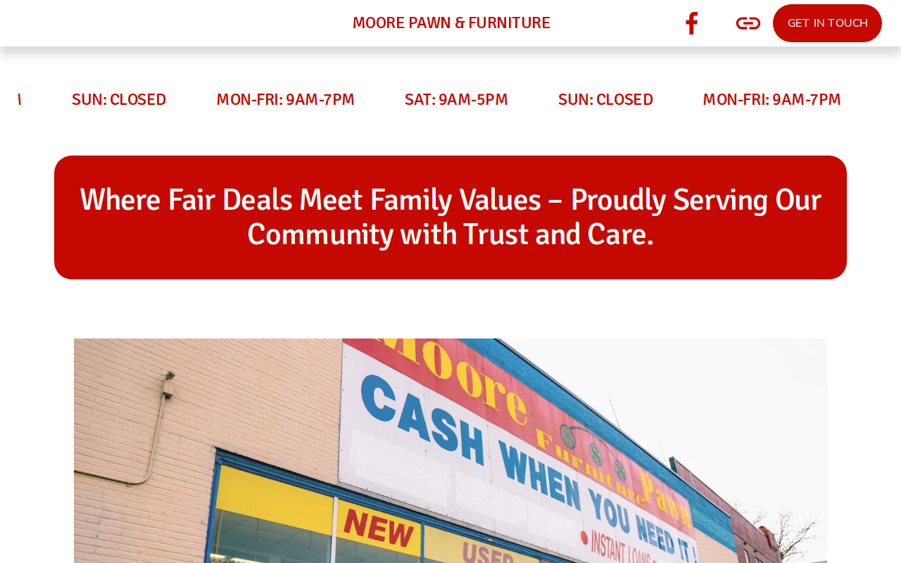 Moore Pawn and Furniture website preview