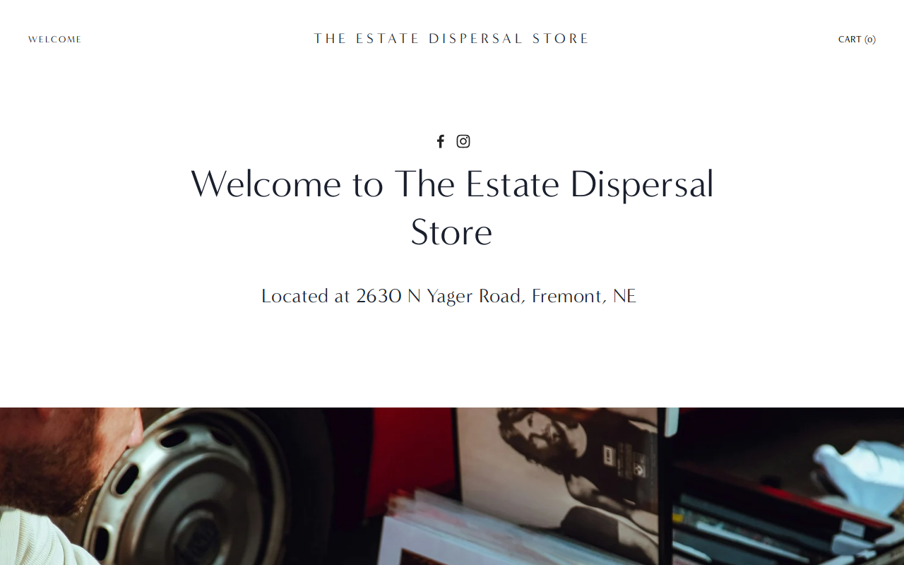 Estate Dispersal Store website preview
