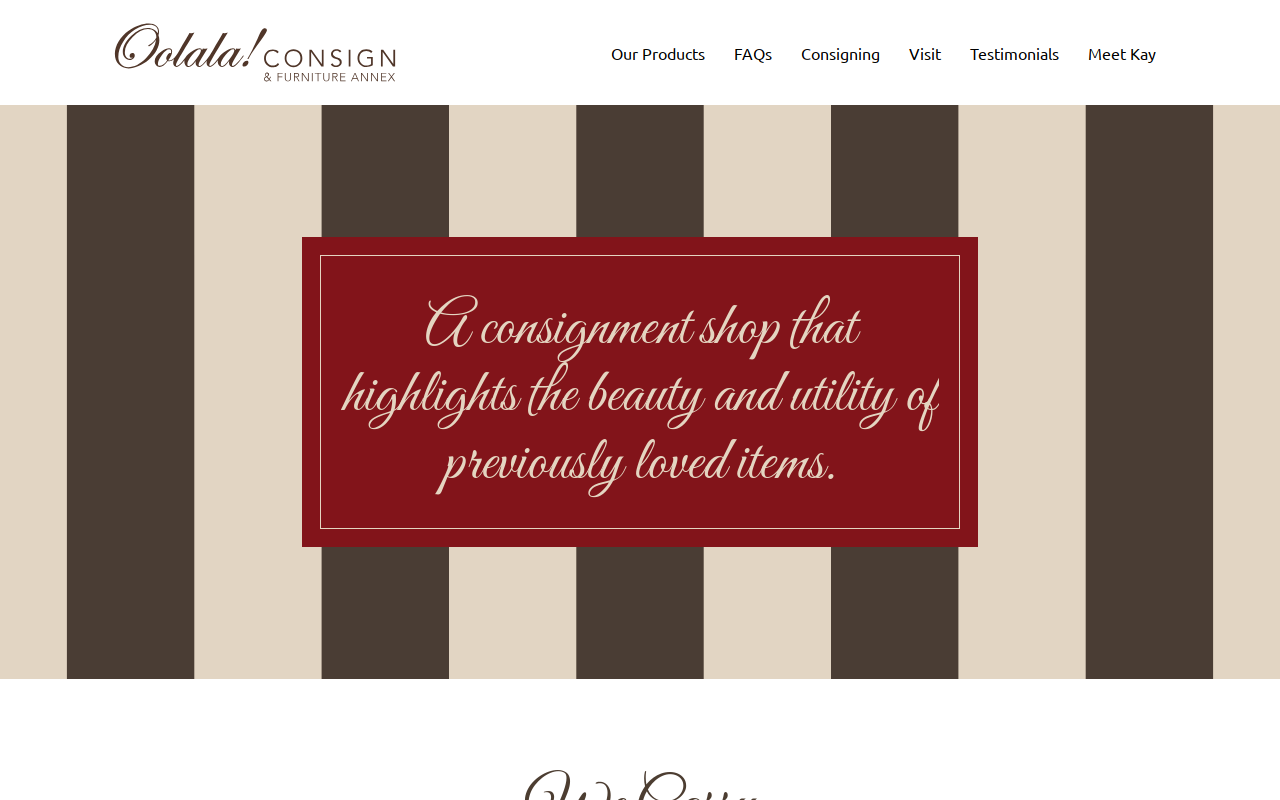 Oolala! Consign and Furniture Annex website preview