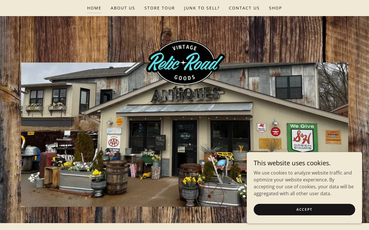 Relic Road website preview