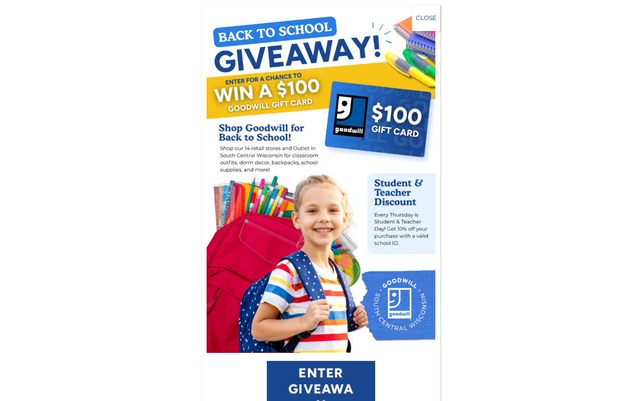 Goodwill Richland Center website preview