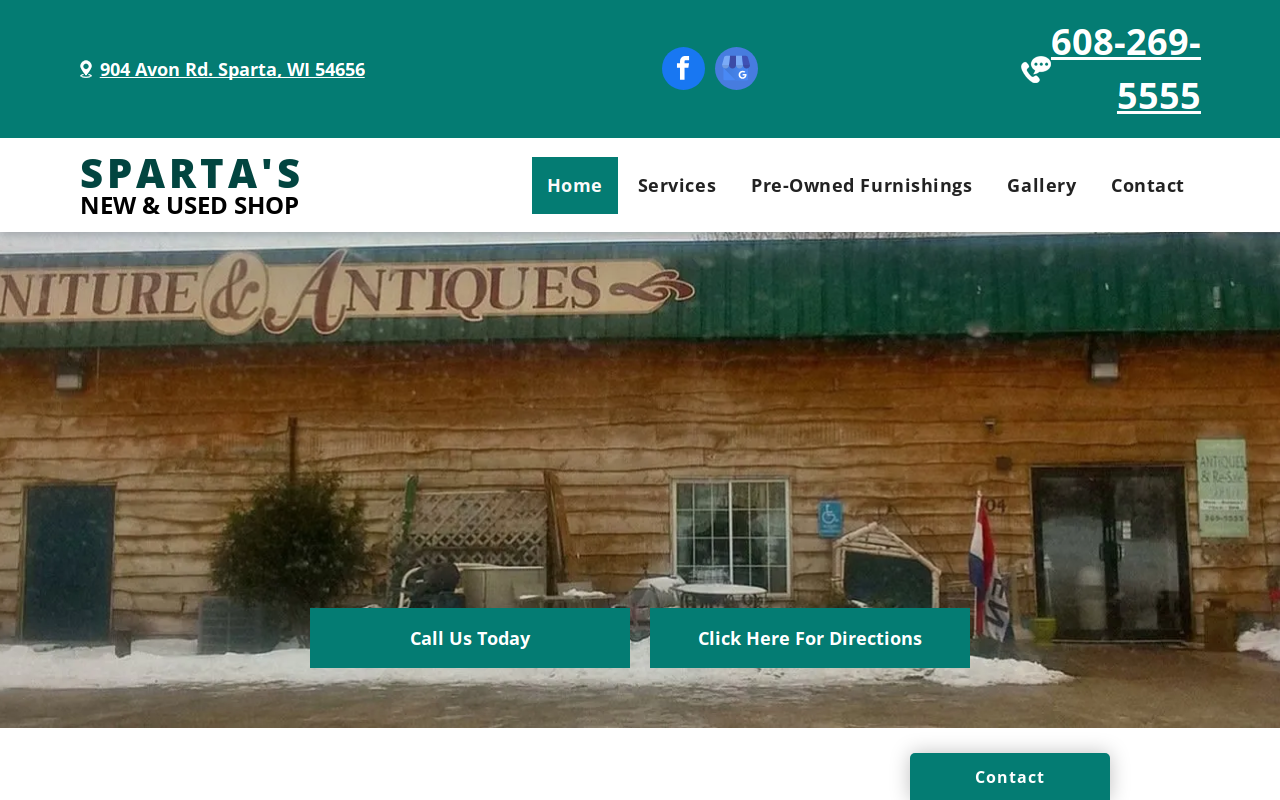 Sparta's New & Used Shop website preview