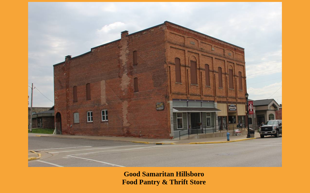 Good Samaritan Thrift Store website preview