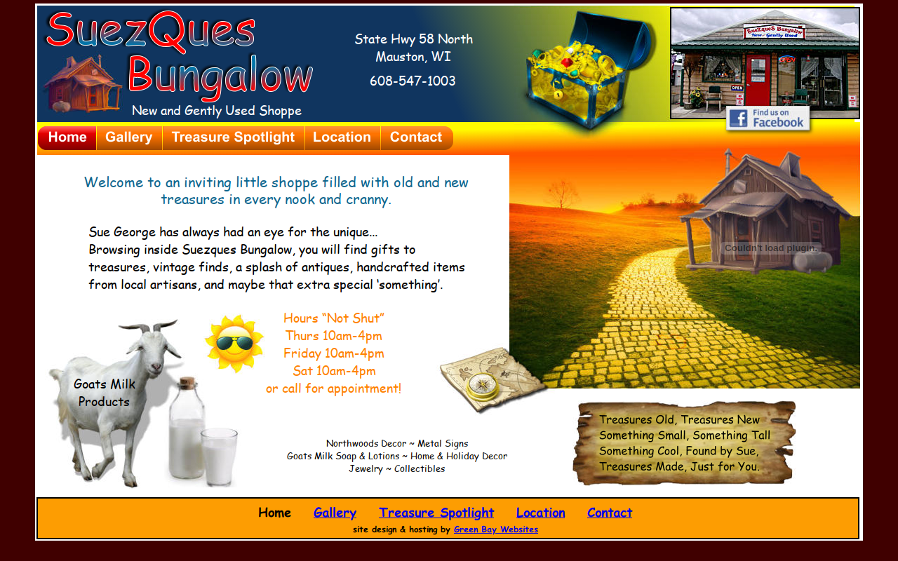 Suezques Bungalow website preview