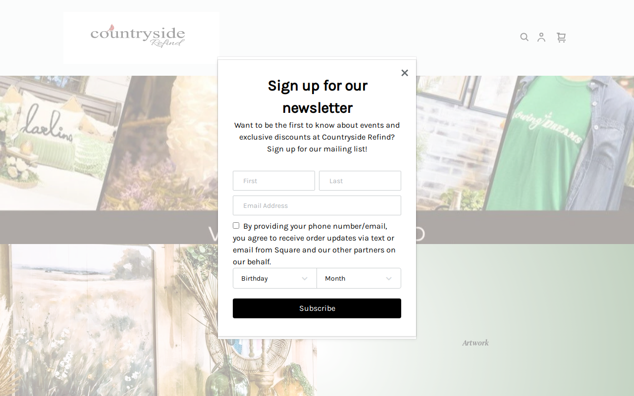 Countryside Refind website preview