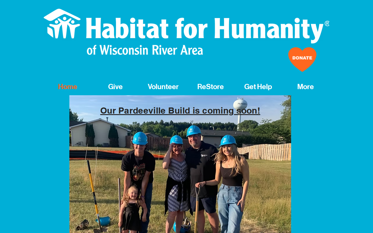 Habitat For Humanity Of Wisconsin River Area Restore Baraboo website preview
