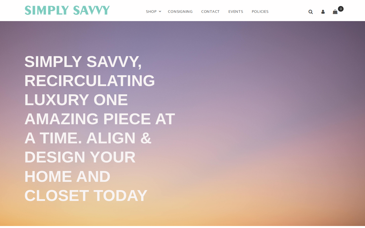 Simply Savvy website preview