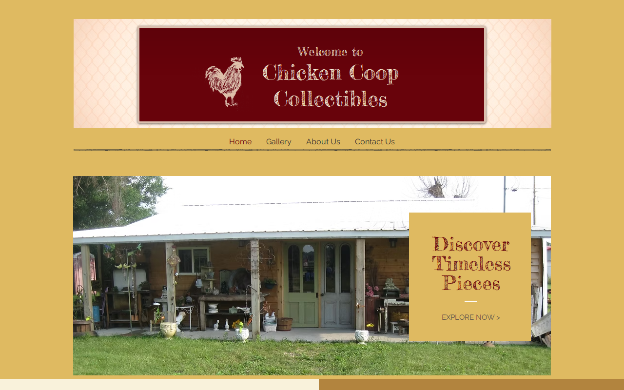Chicken Coop Collectibles website preview