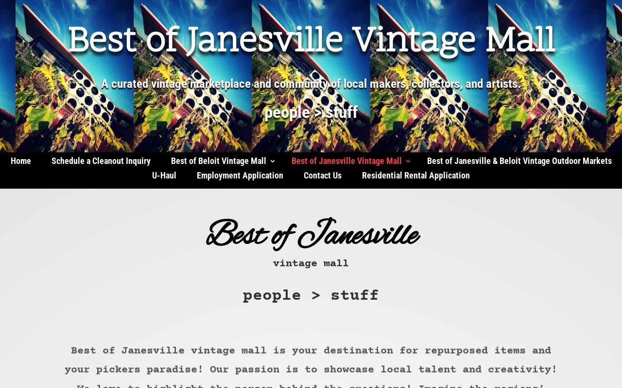 Best of Janesville Vintage Mall website preview