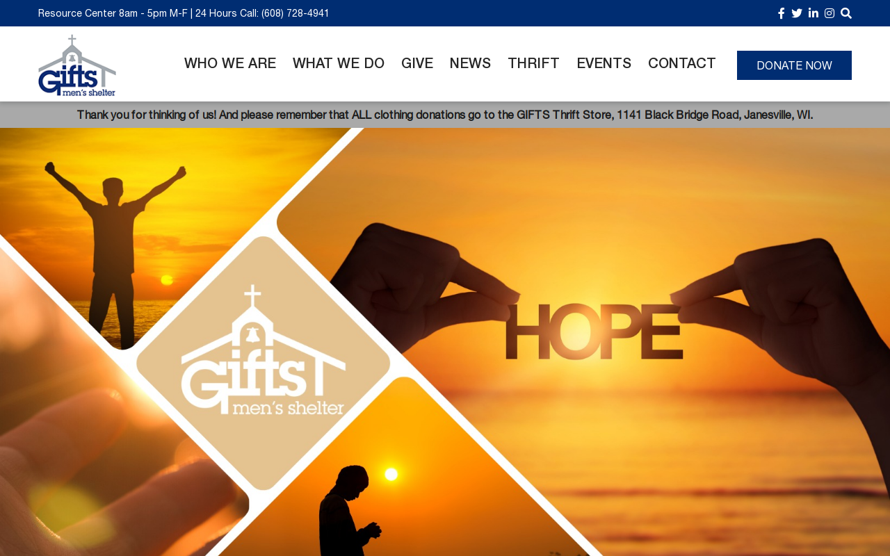 Gifts Thrift Store website preview