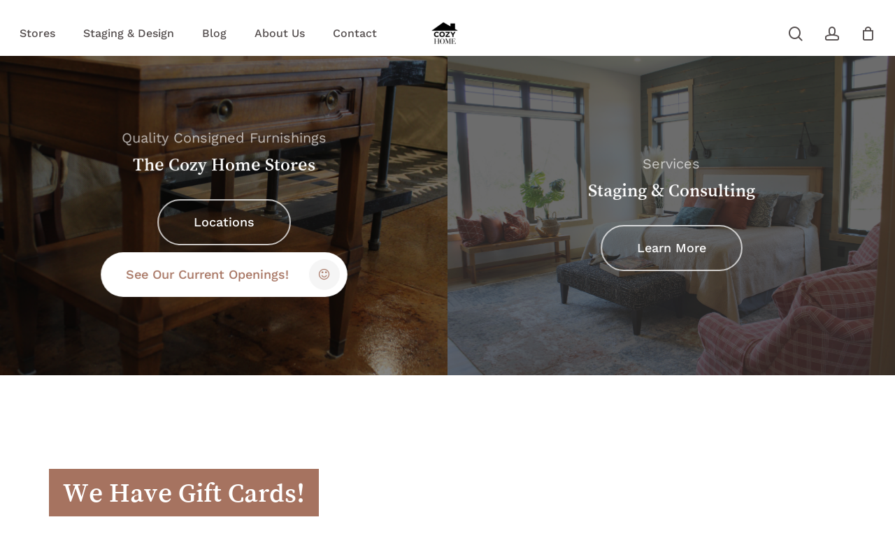 The Cozy Home website preview