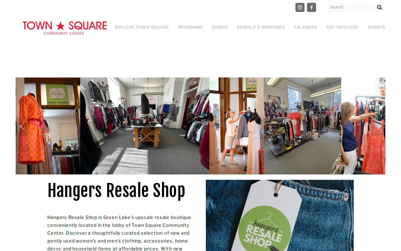 Hanger's Resale Therapy website preview