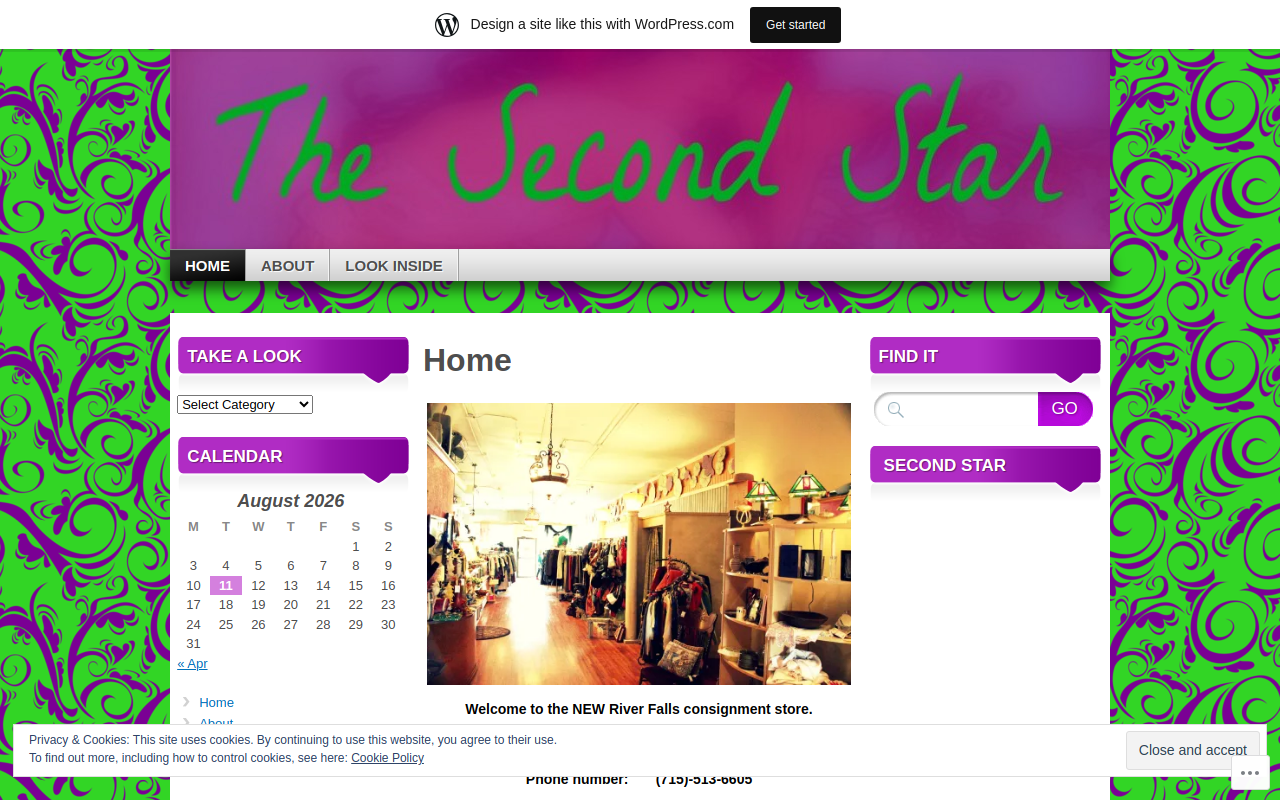 The Second Star website preview