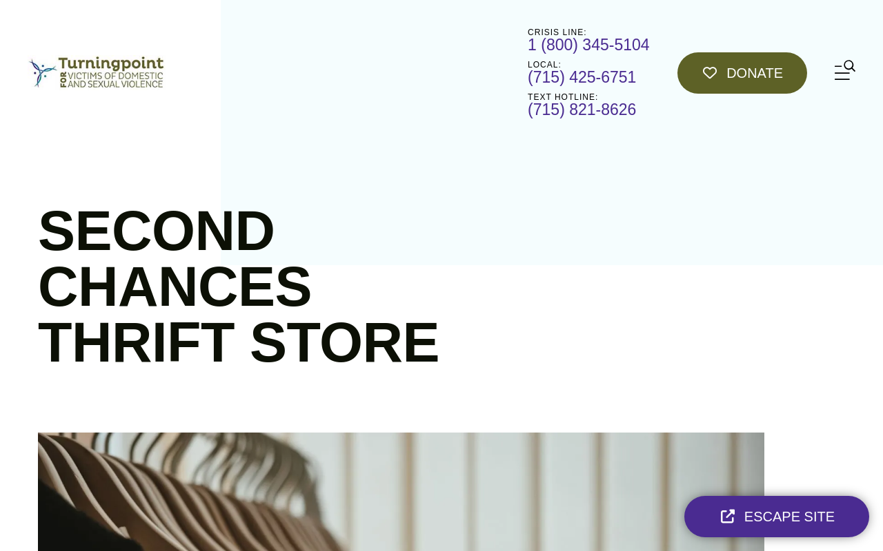 Second Chances Thrift Store website preview
