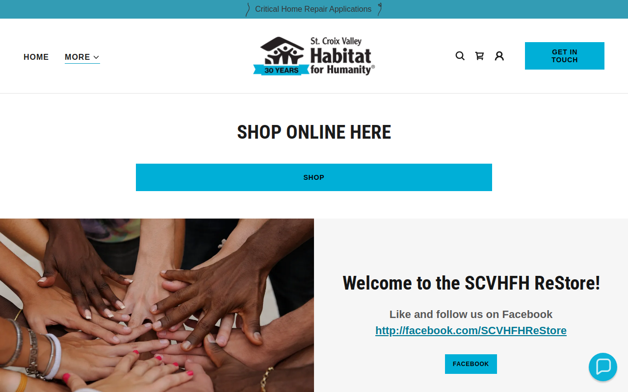Roberts ReStore website preview