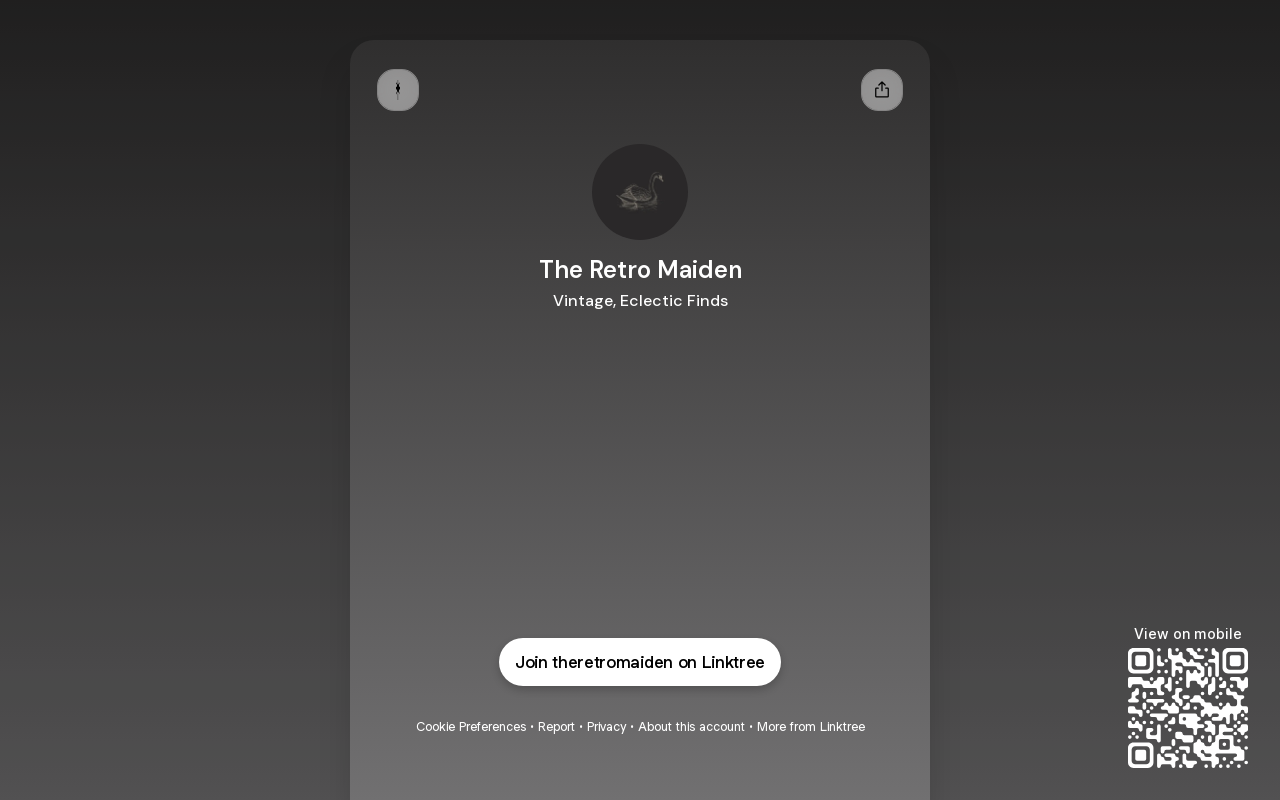 The Retro Maiden website preview