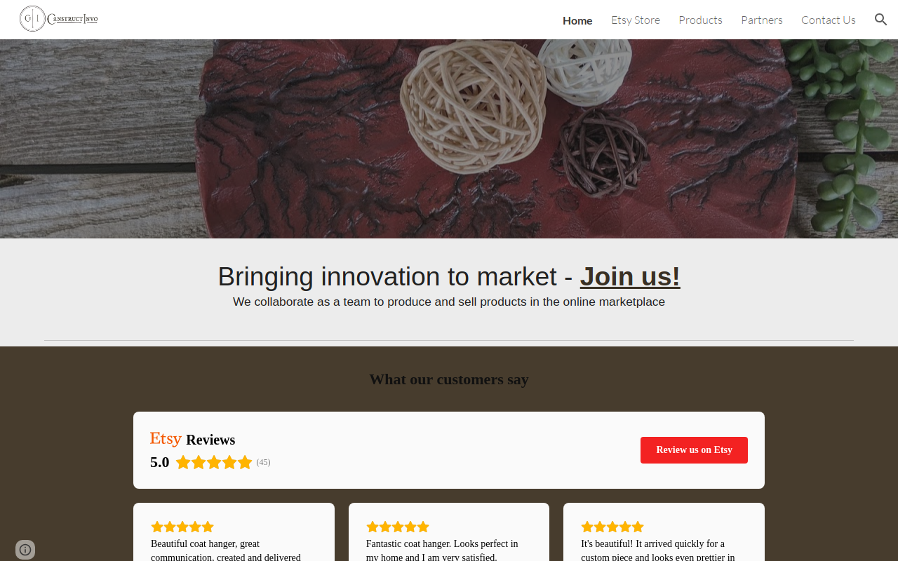 ConstructInvo website preview