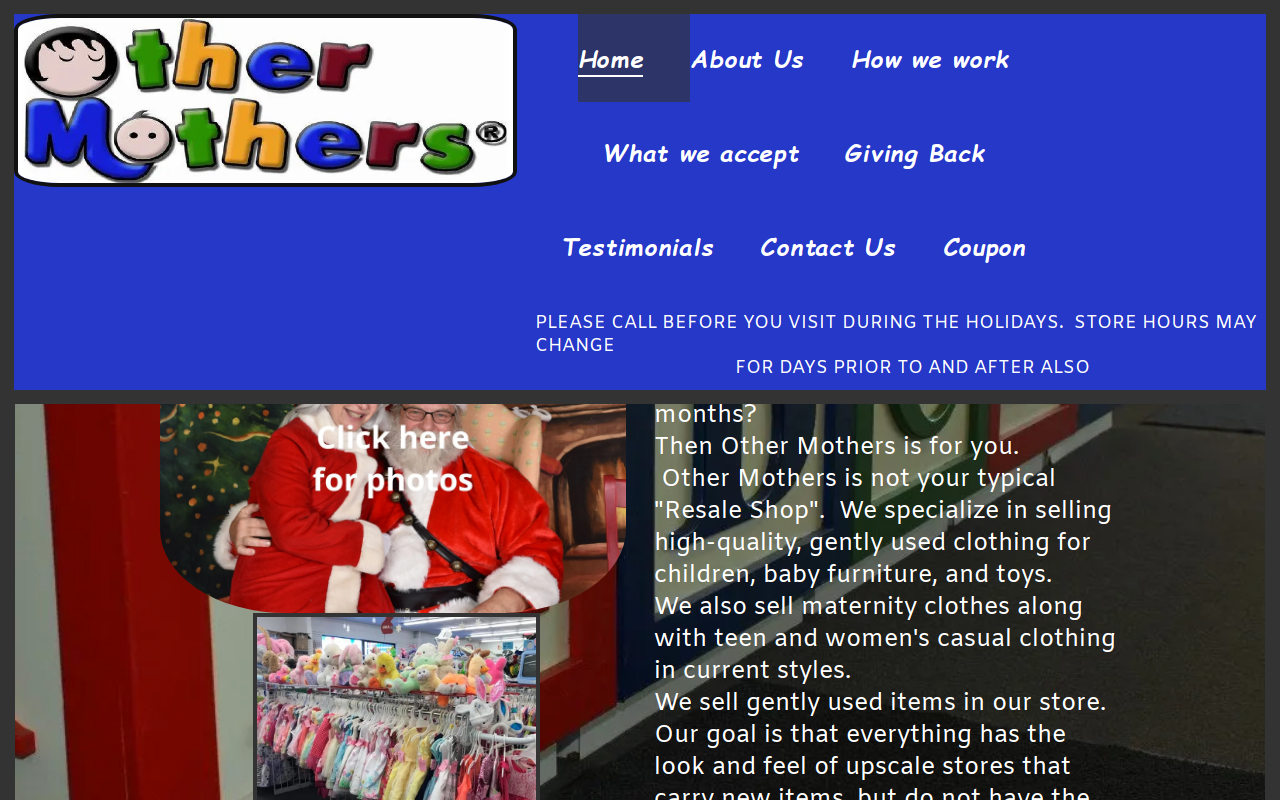 Other Mothers website preview