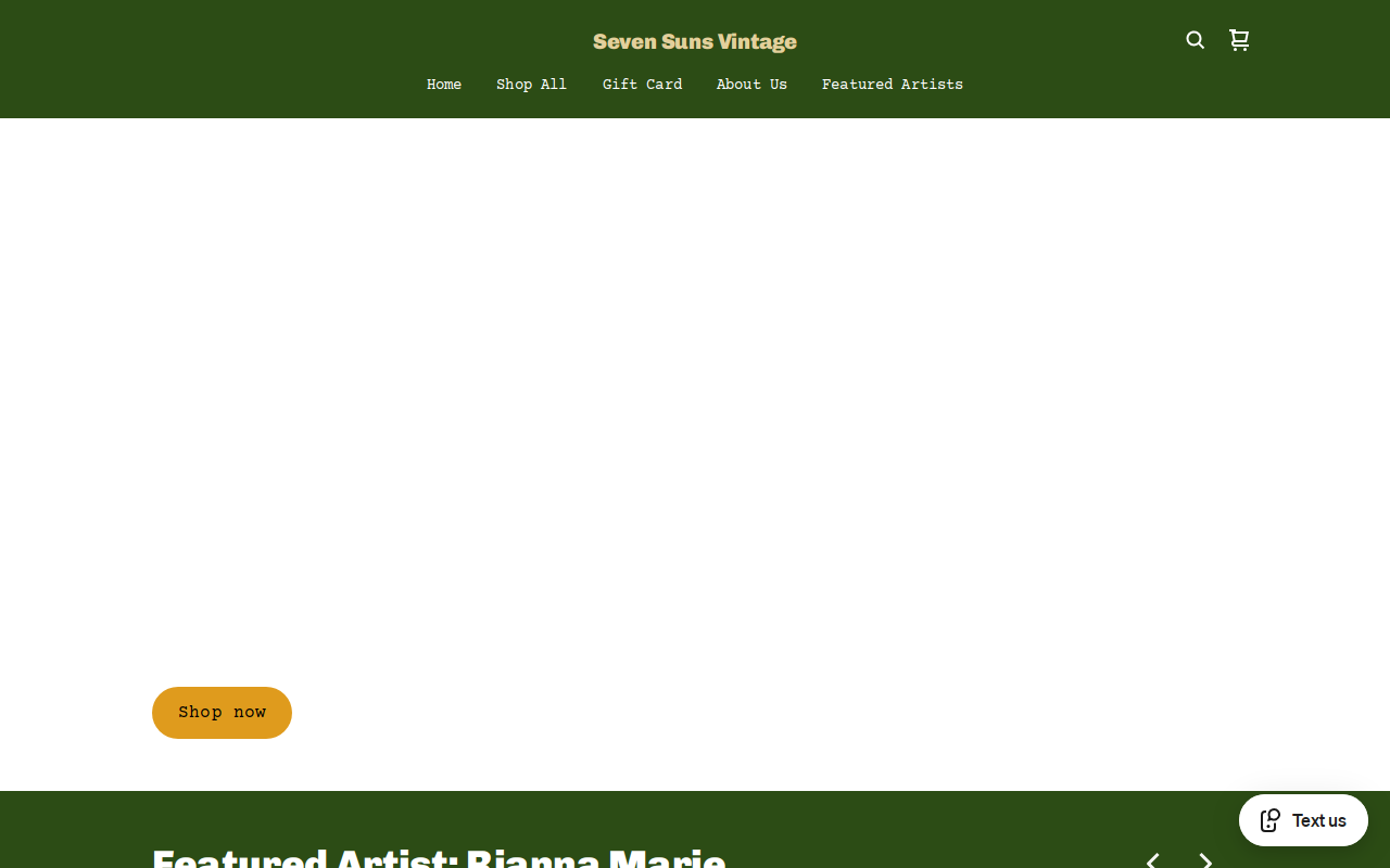 Seven Suns Vintage website preview