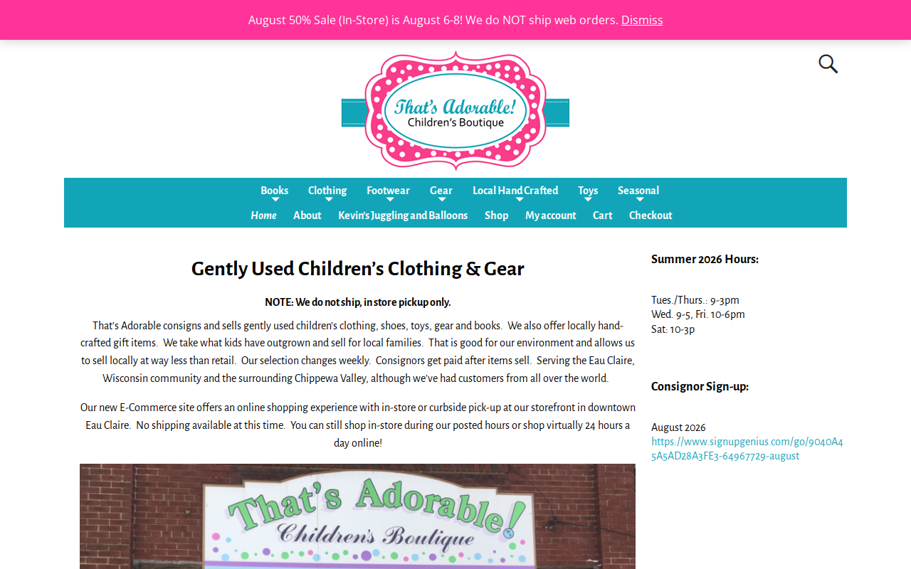 Thats Adorable website preview