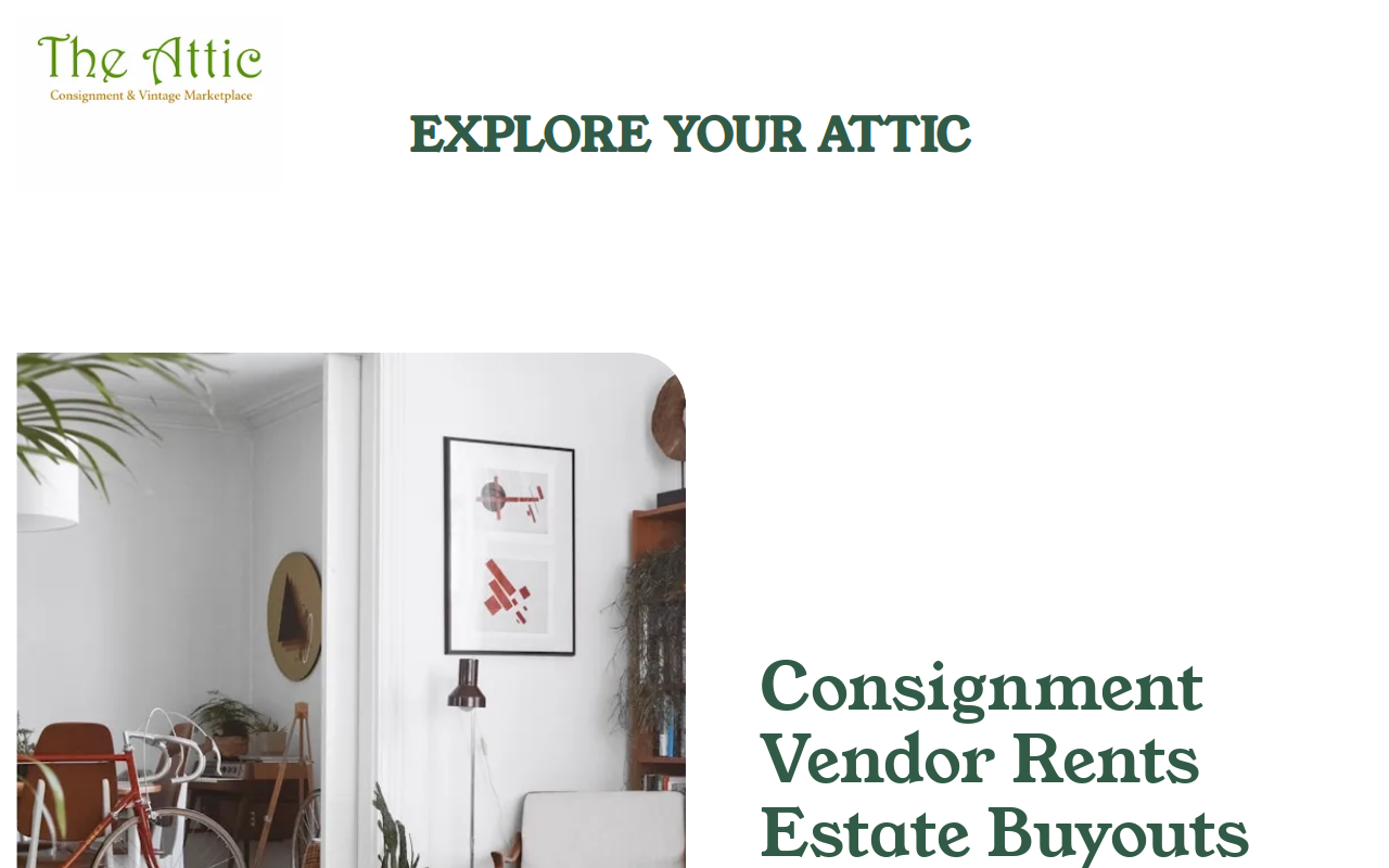 The Attic Home Consignments and Estate Sales website preview