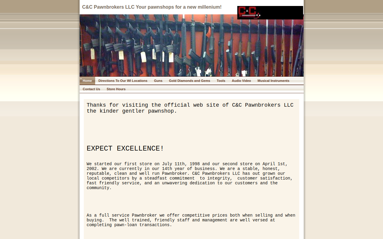 Me-No-Monie Street Pawn & Loan website preview