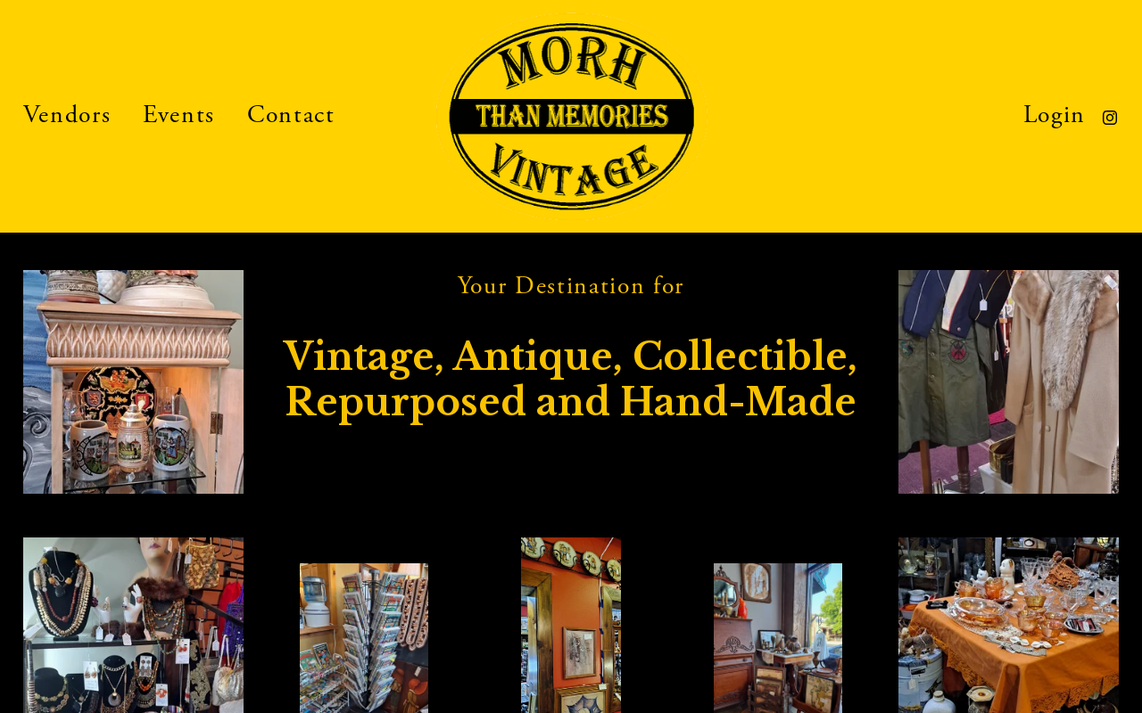 MORH Than Memories Vintage website preview
