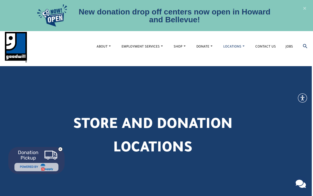 Antigo Goodwill Retail Store & Training Center website preview