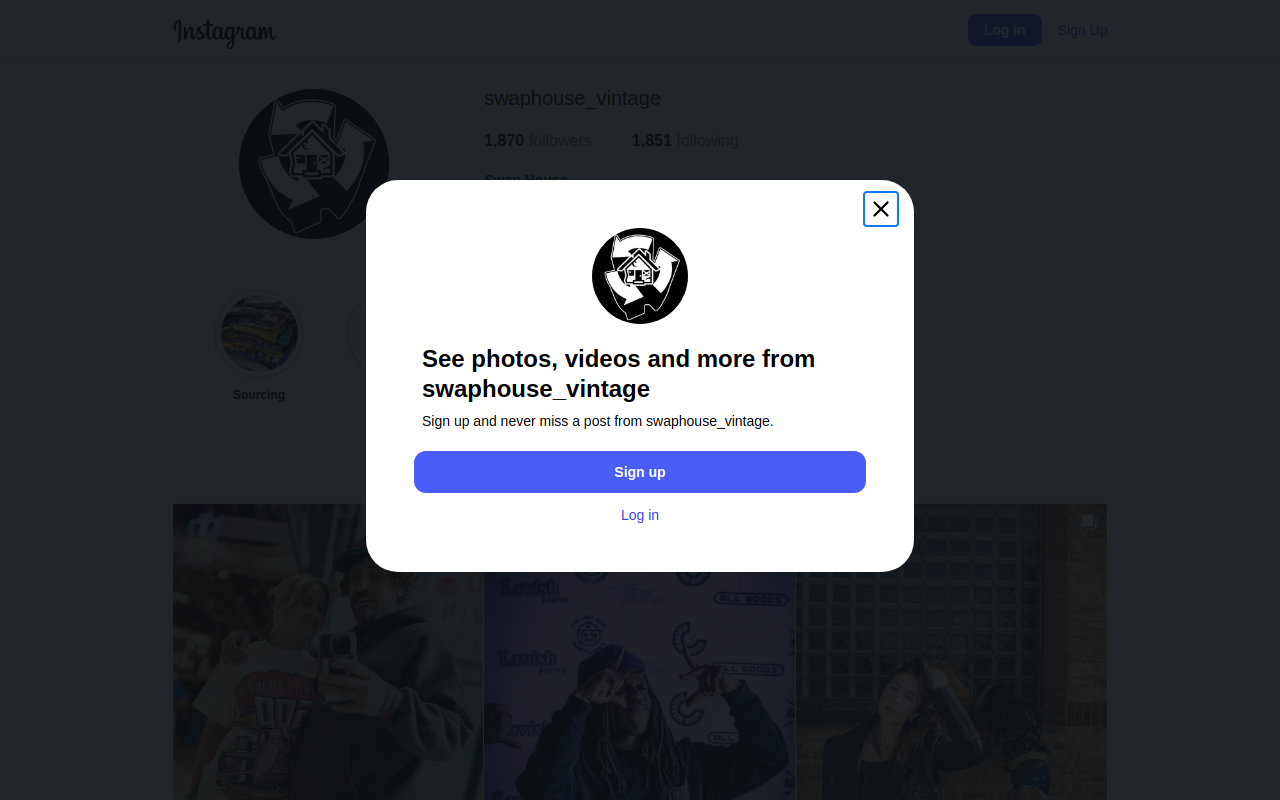 Swap House website preview