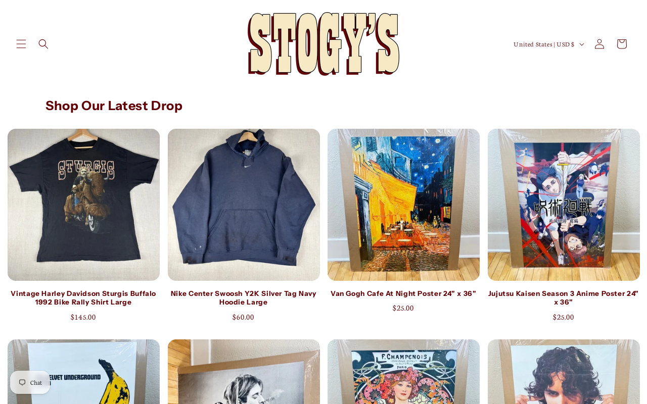 Stogy's Vintage website preview