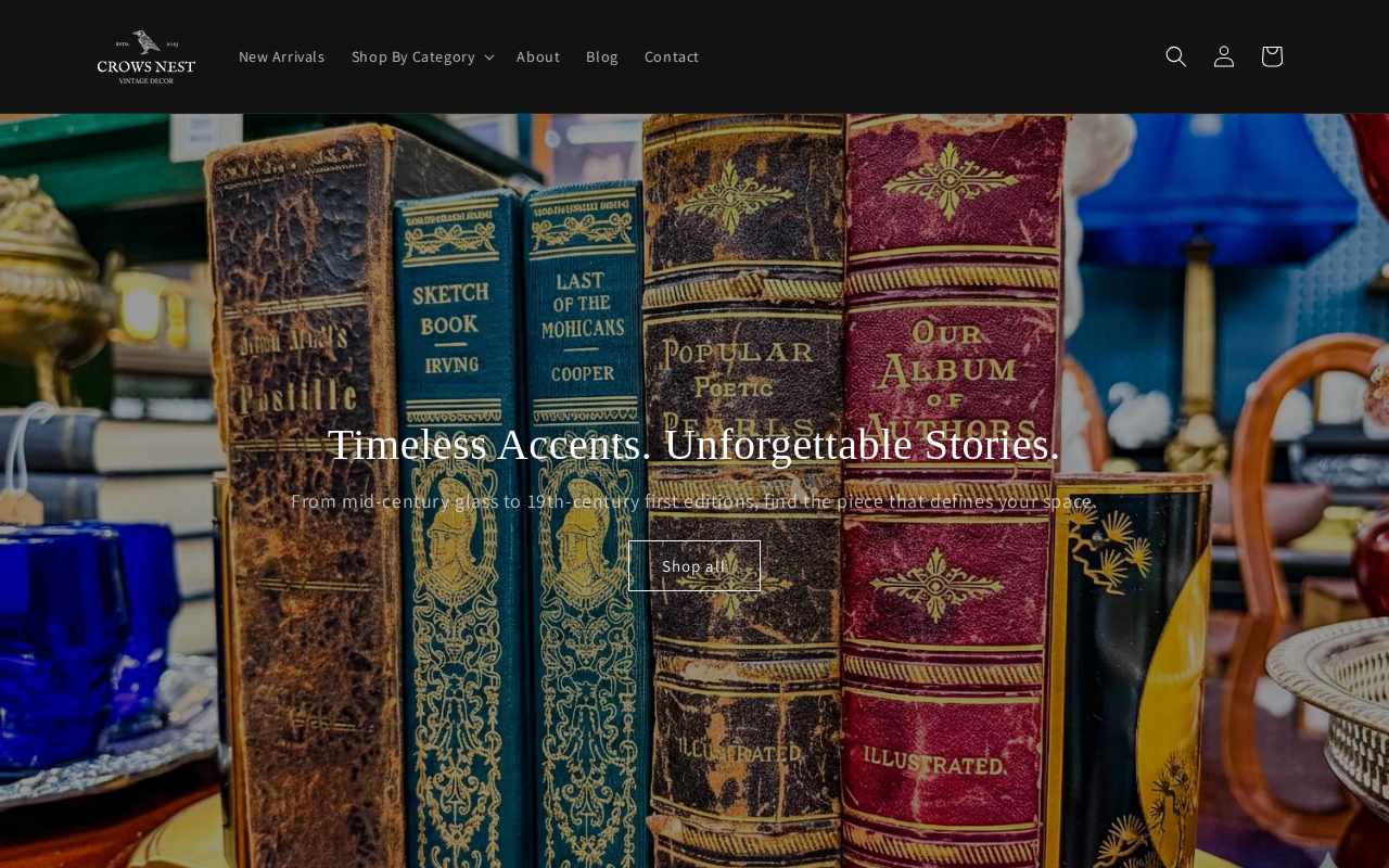 Crows Nest Decor website preview