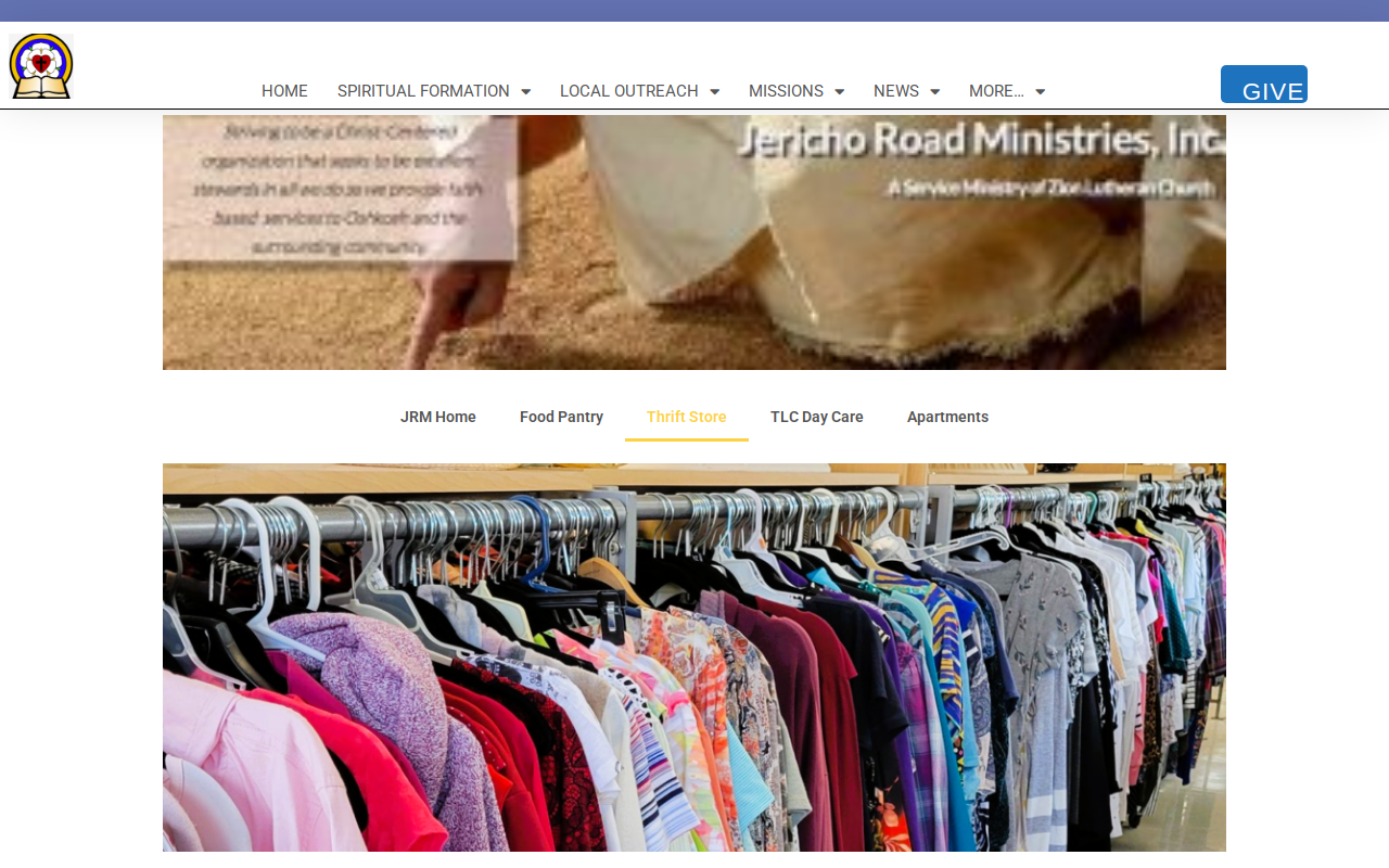 Second Chance Thrift Store website preview