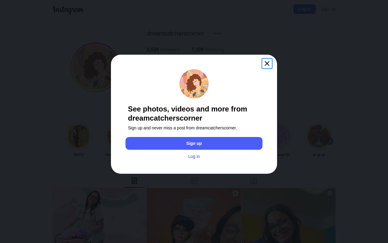 Dreamcatcher's Corner website preview