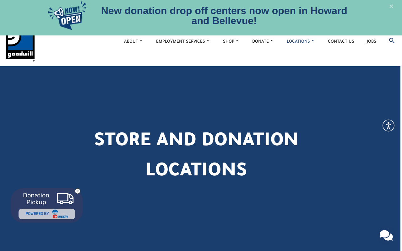 Shawano Goodwill Retail Store and Training Center website preview