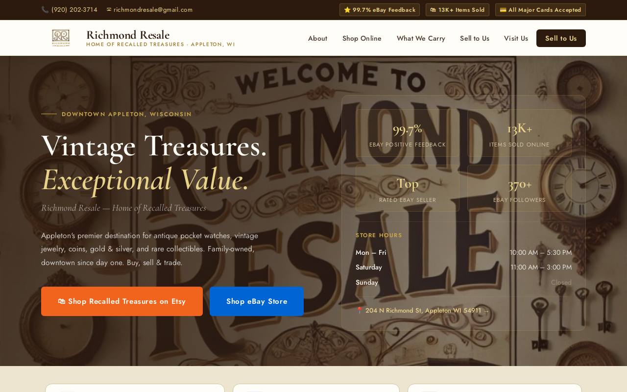 Richmond Resale website preview