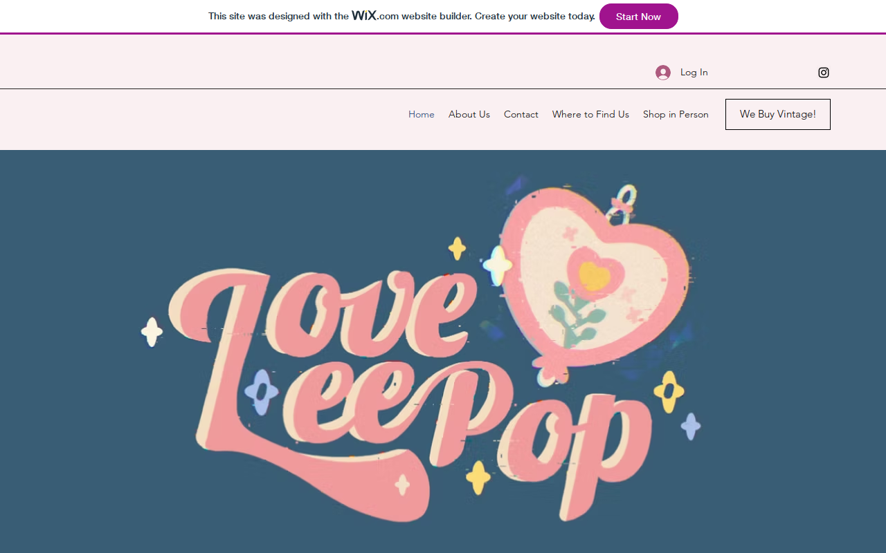 Love Lee Pop website preview