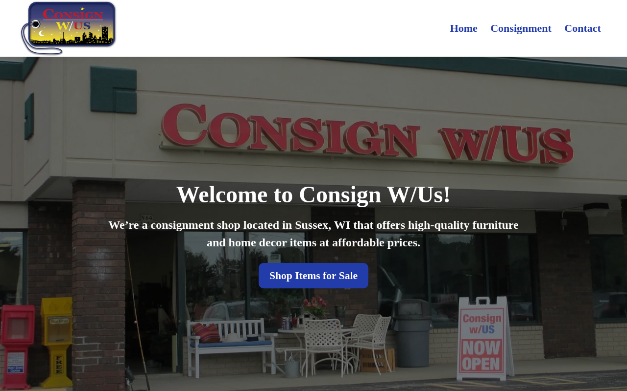Consign with US website preview