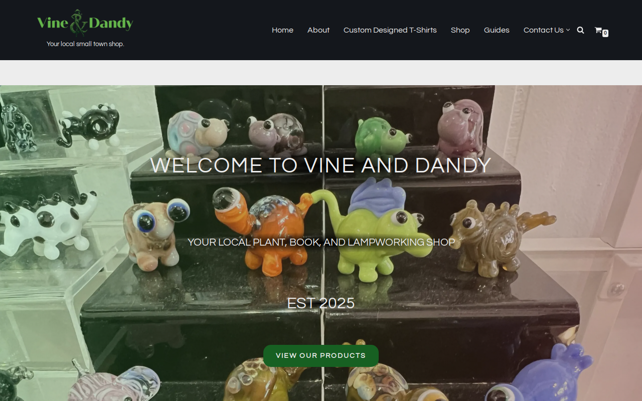 Vine And Dandy website preview
