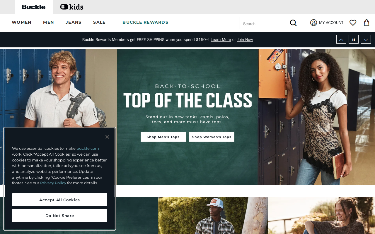 Buckle website preview