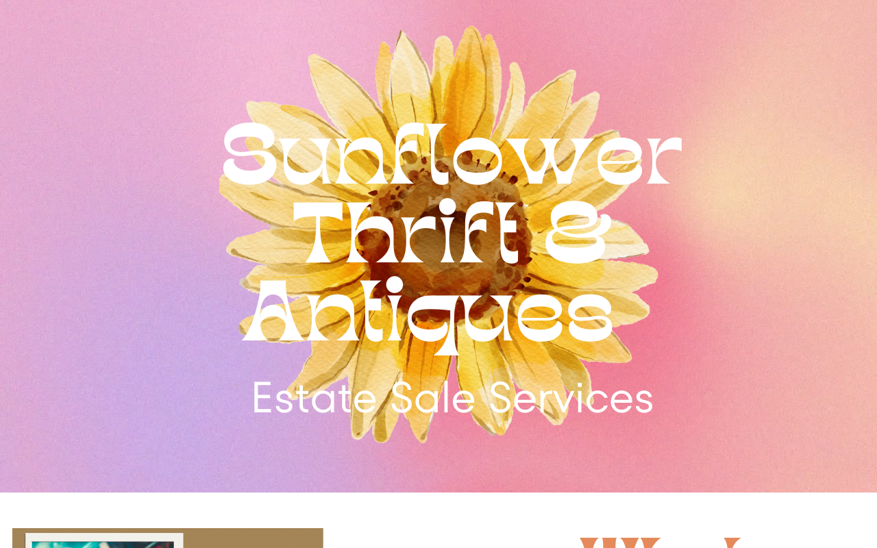 Sunflower Thrift & Estate website preview