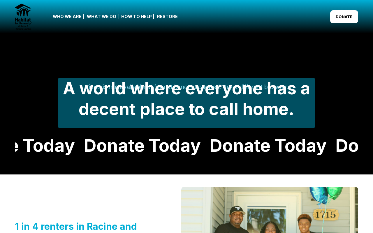 Racine Habitat for Humanity ReStore website preview
