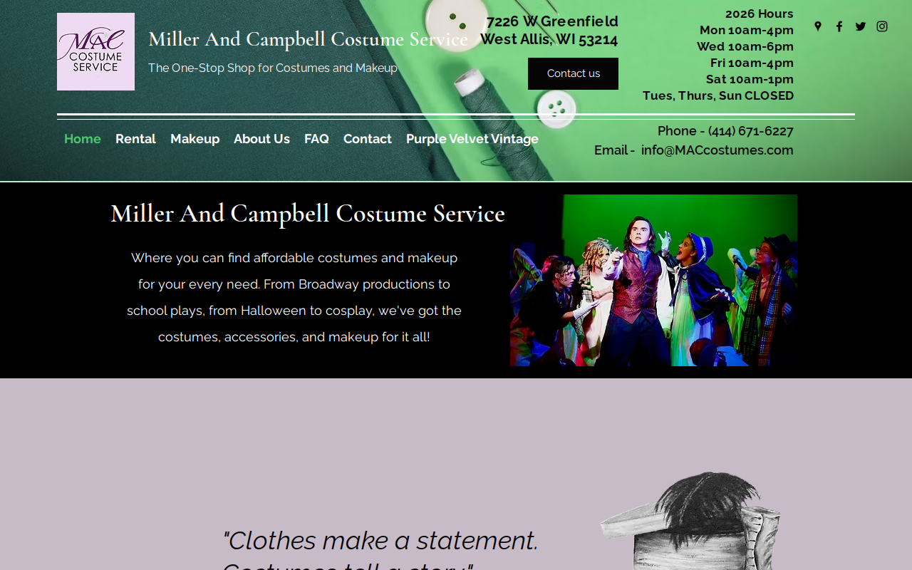 Purple Velvet Vintage website preview